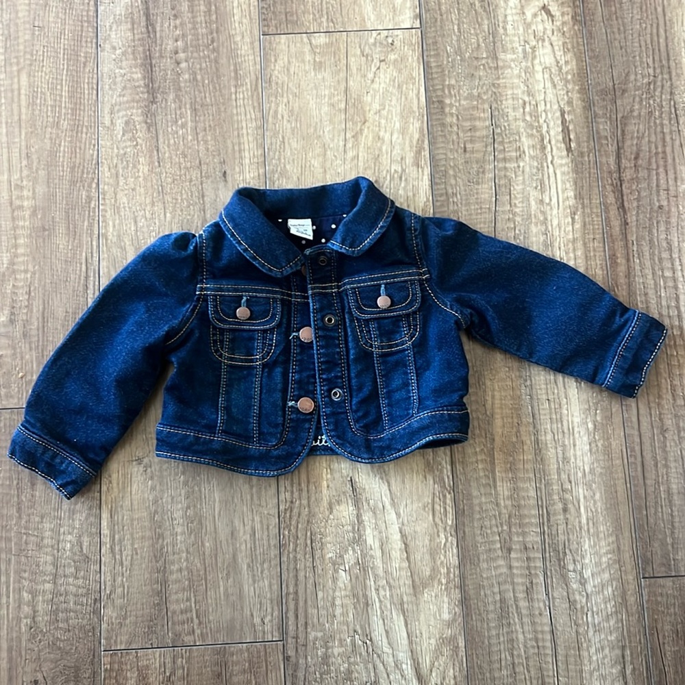 Baby Gap lined denim jacket.